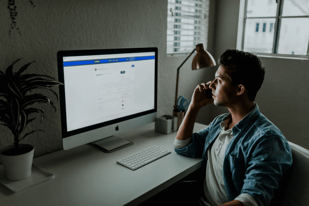 man in call center management reviewing data