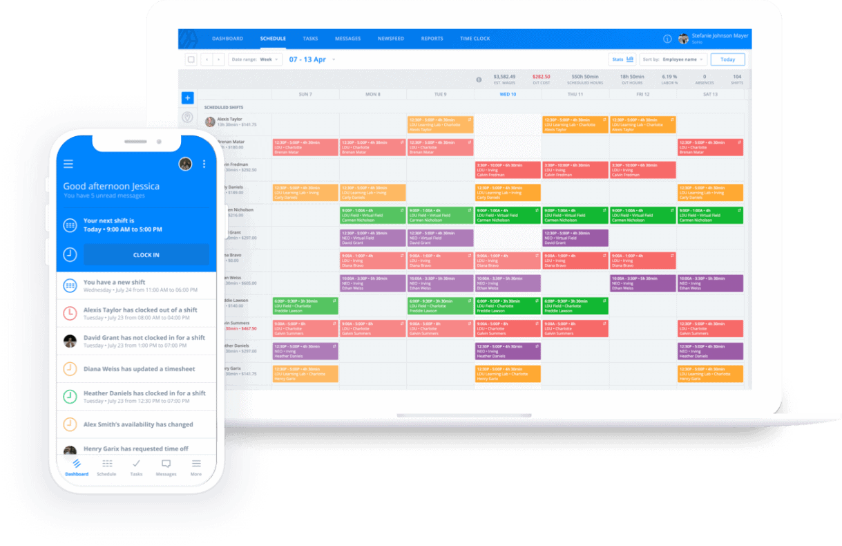 Inside the sling scheduling app