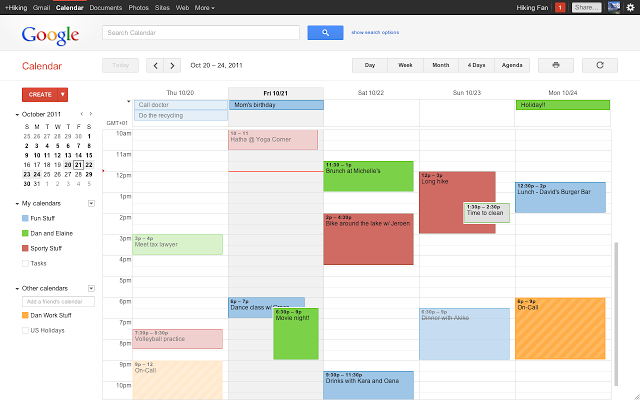 Google Kalender als Arbeitszeitplan-App