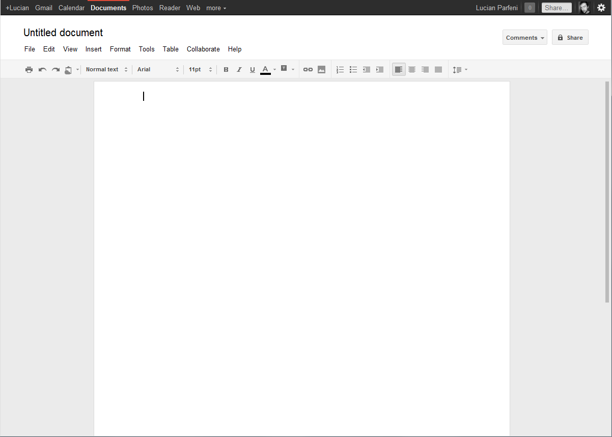 Google Docs som en arbeidsplanapp