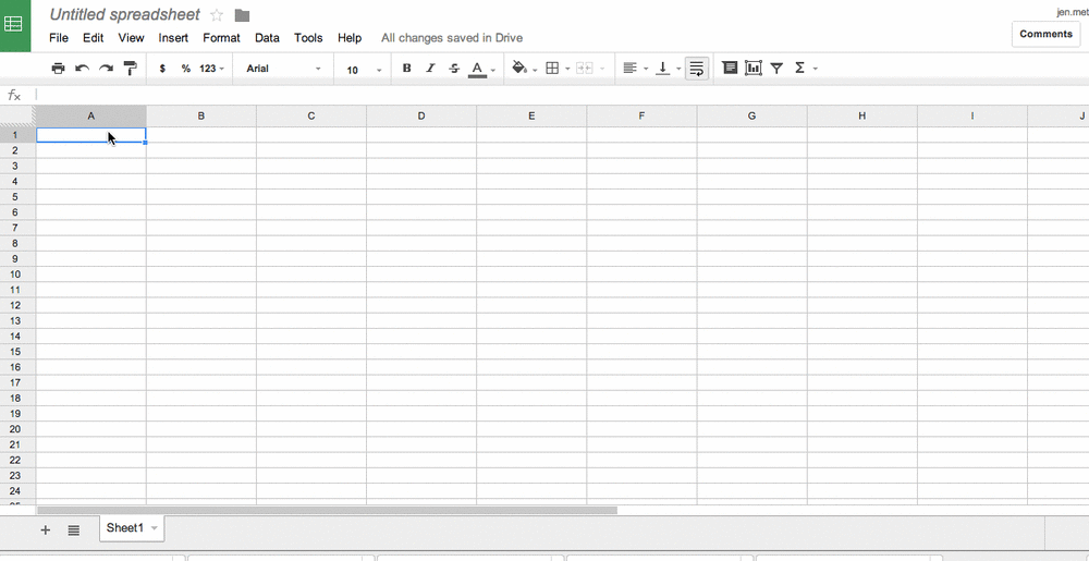 Google Sheets en tant qu'application d'horaire de travail