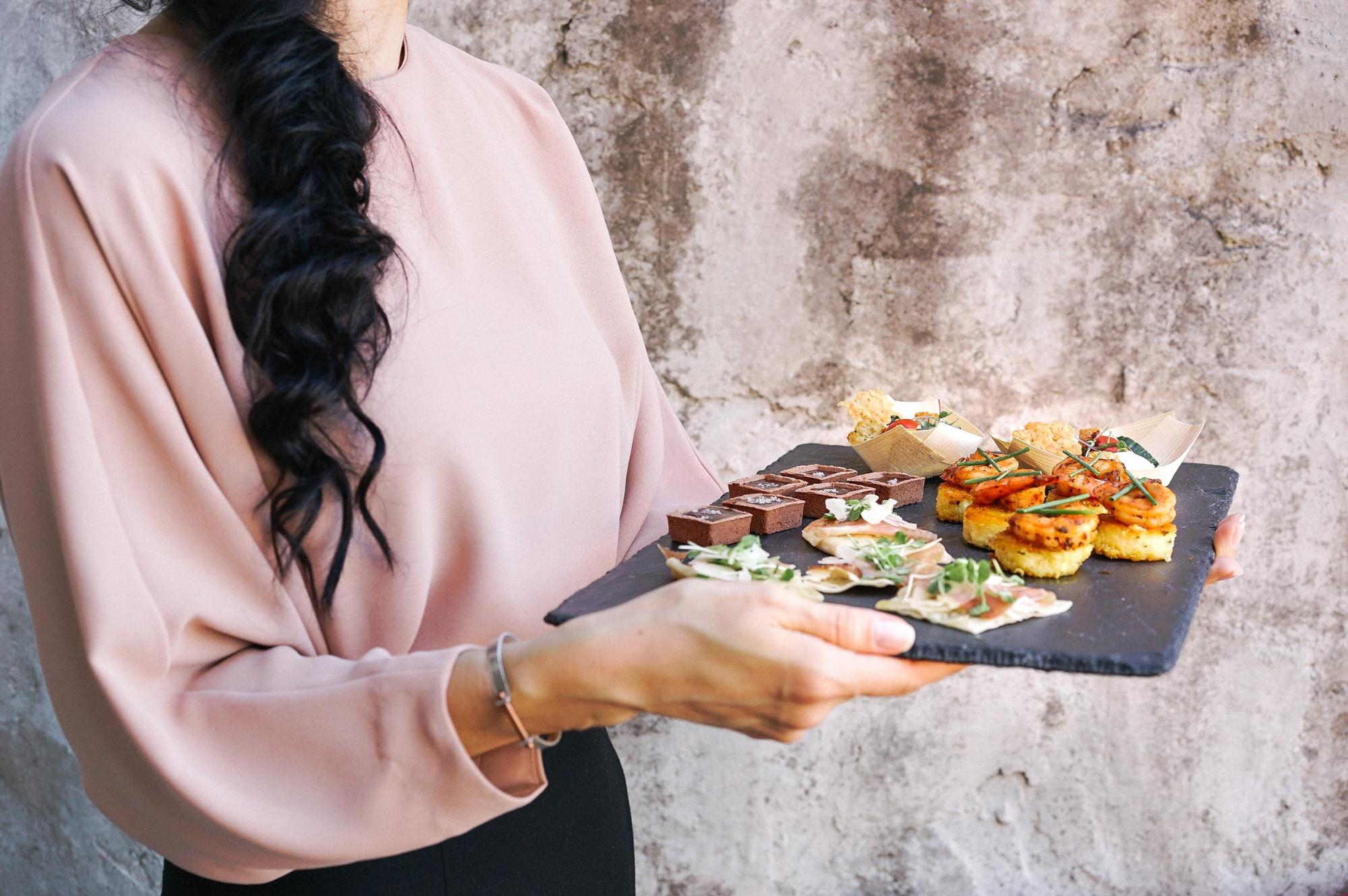 Woman being a great server