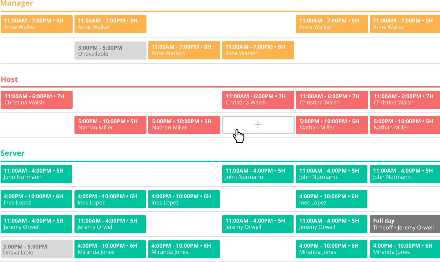 Aplicación de programa de trabajo de Eslinga