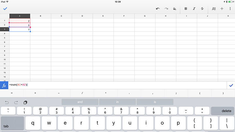 spreadsheetsoftware als werkschema-app