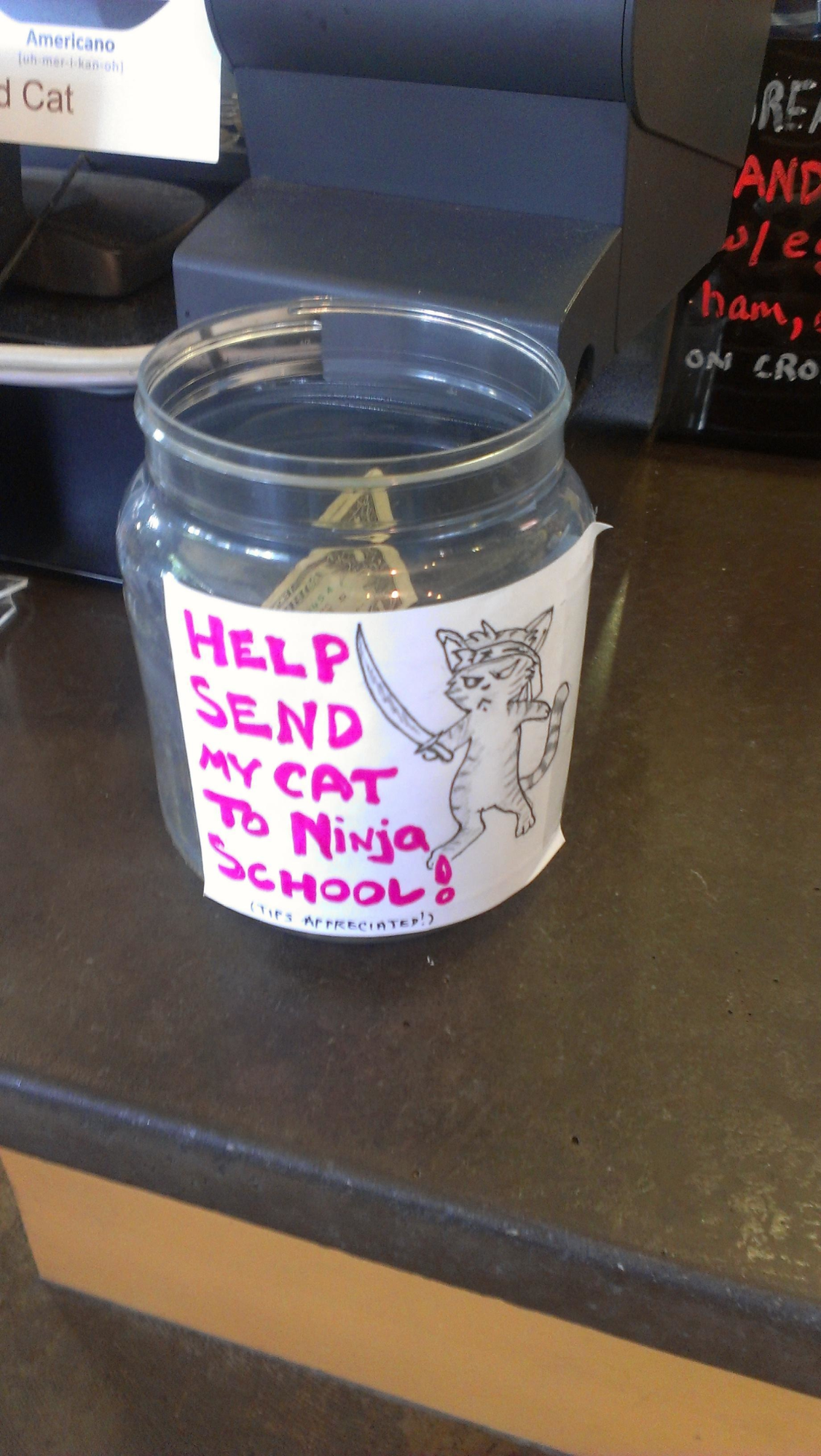 coffee shop tip jar sayings