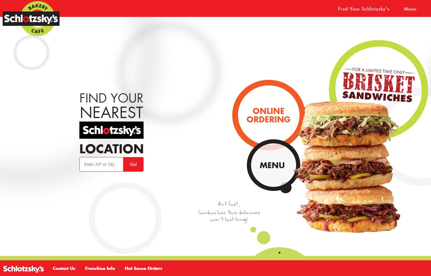 Image of an effective restaurant website