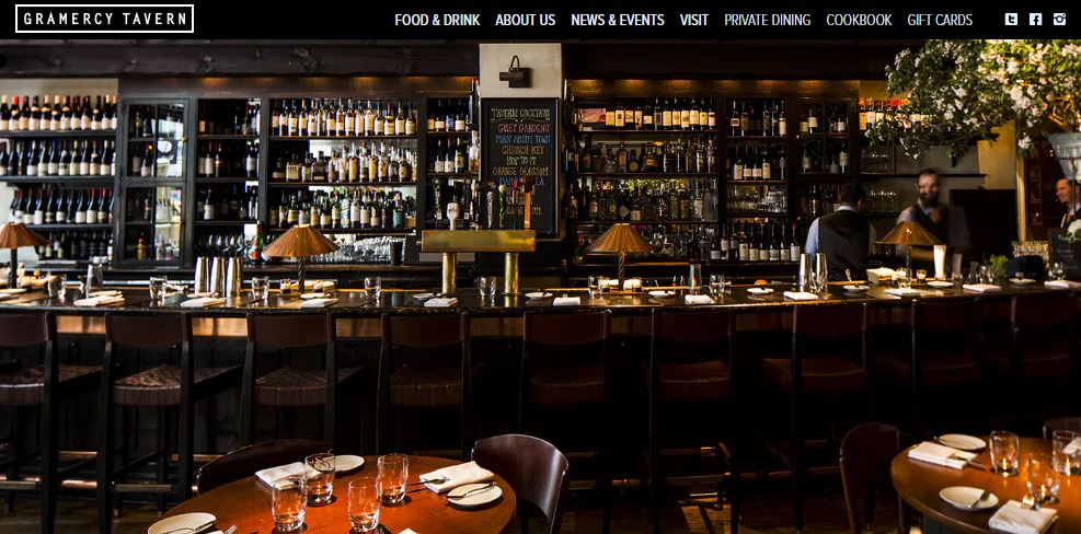 Example of a good restaurant website