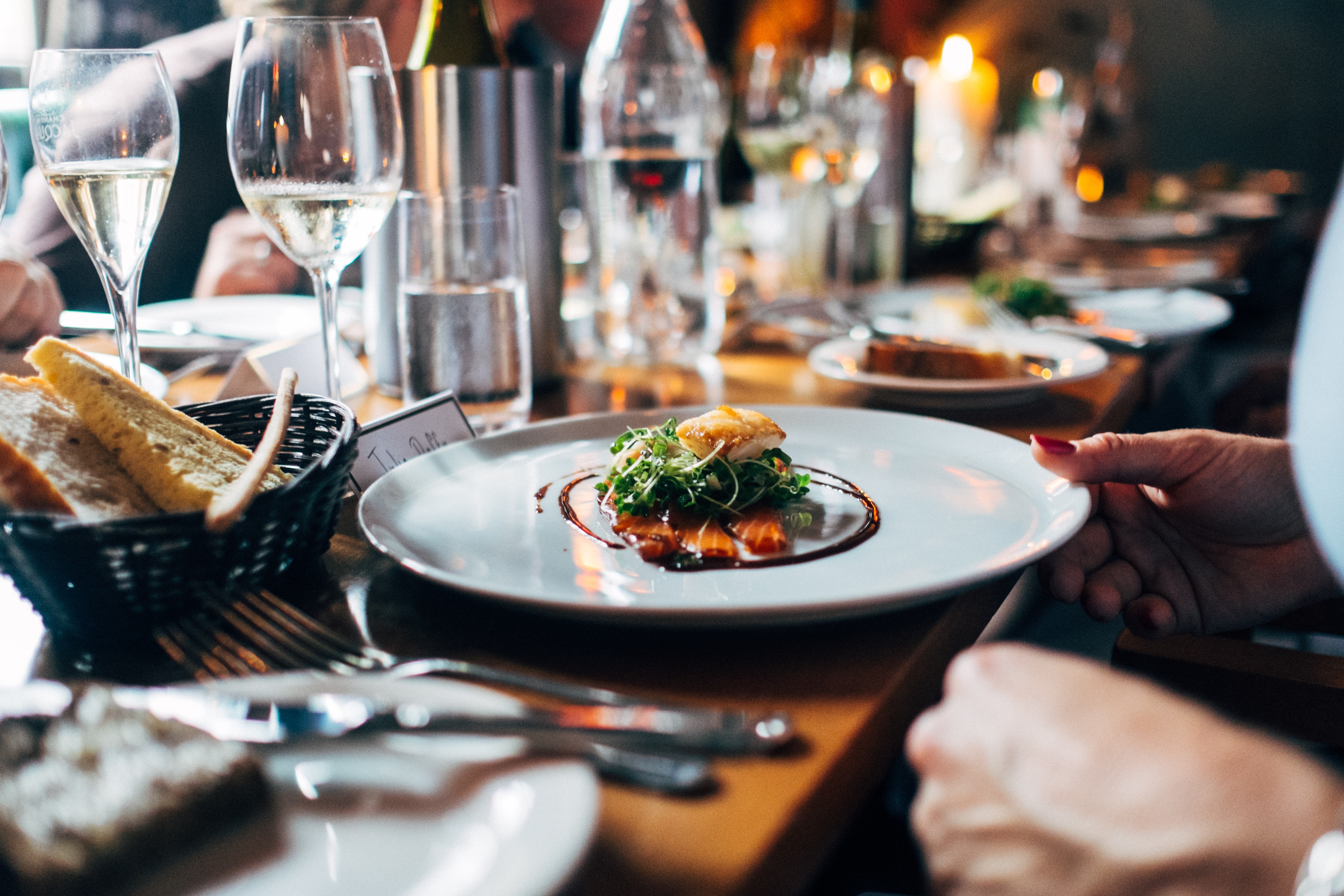 waiters in a restaurant