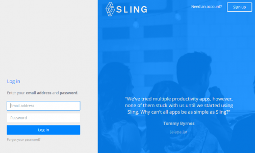 sling onboarding