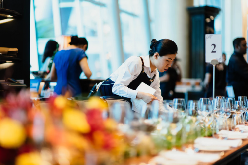 Employees at a restaurant