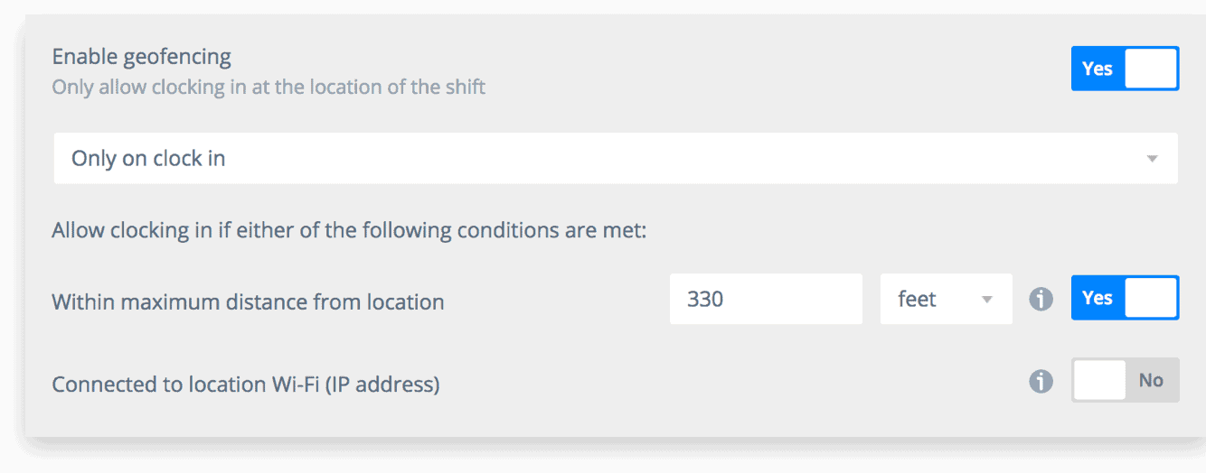 Sling's geofencing feature