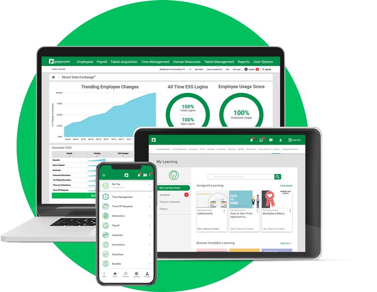 Paycom time and attendance tracking
