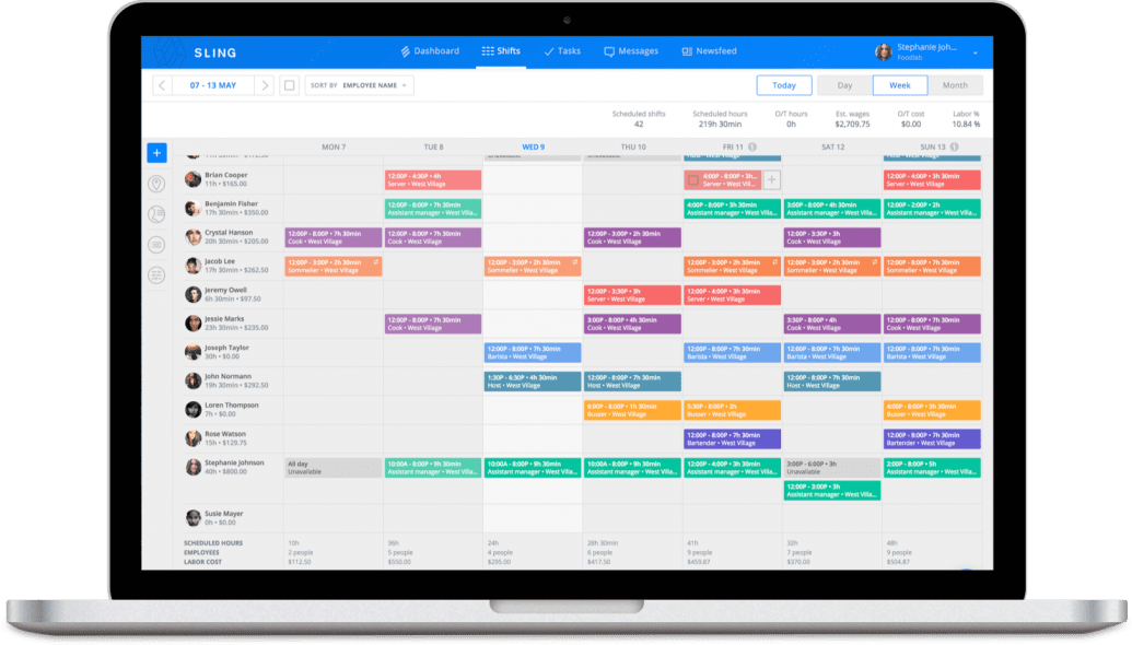 shoe maker work schedule