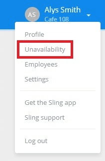 example of employee availability app