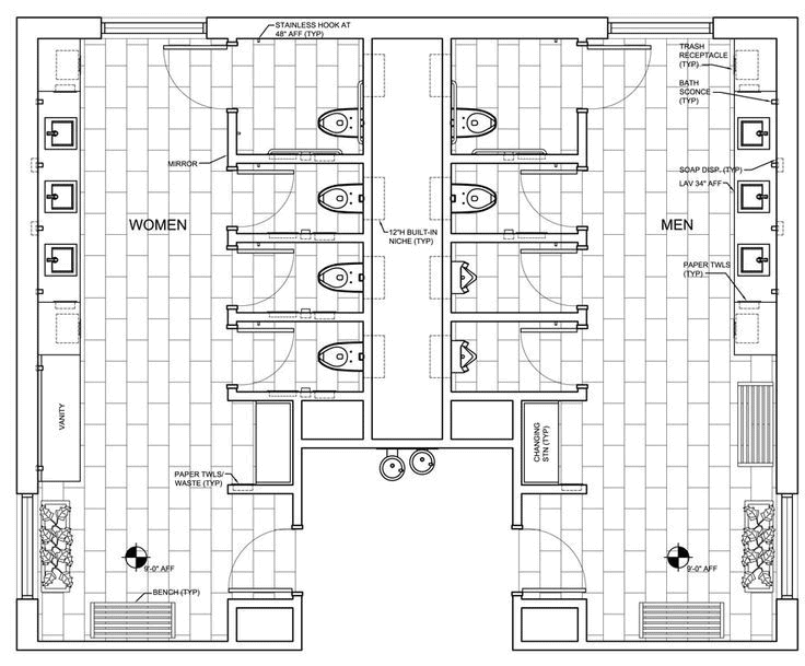 Bathroom floor plan