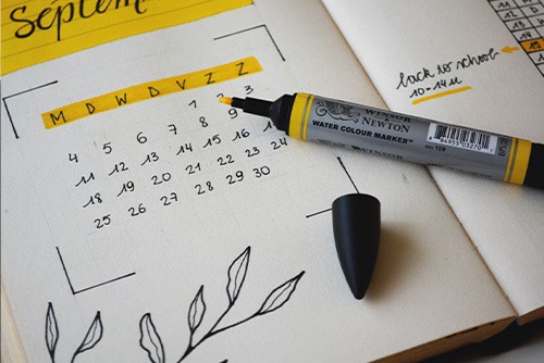creative calendar weekly schedule template