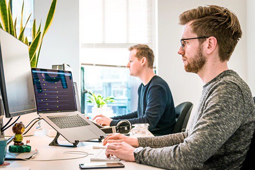 Man implementing a weekly schedule 