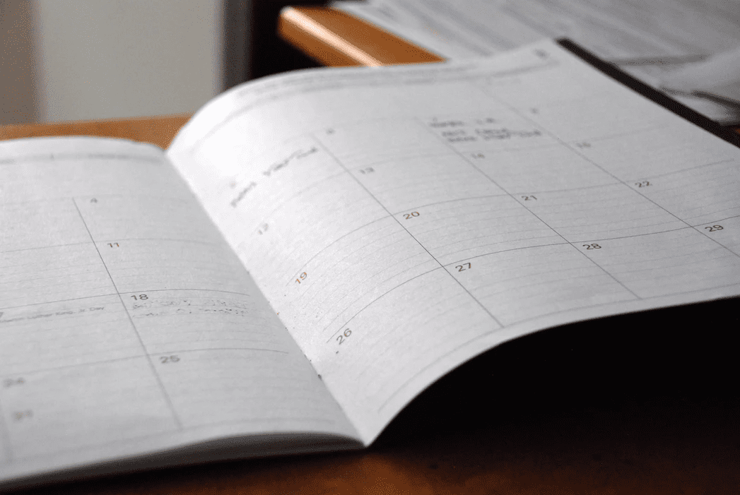 Paper planner for creating a payroll schedule