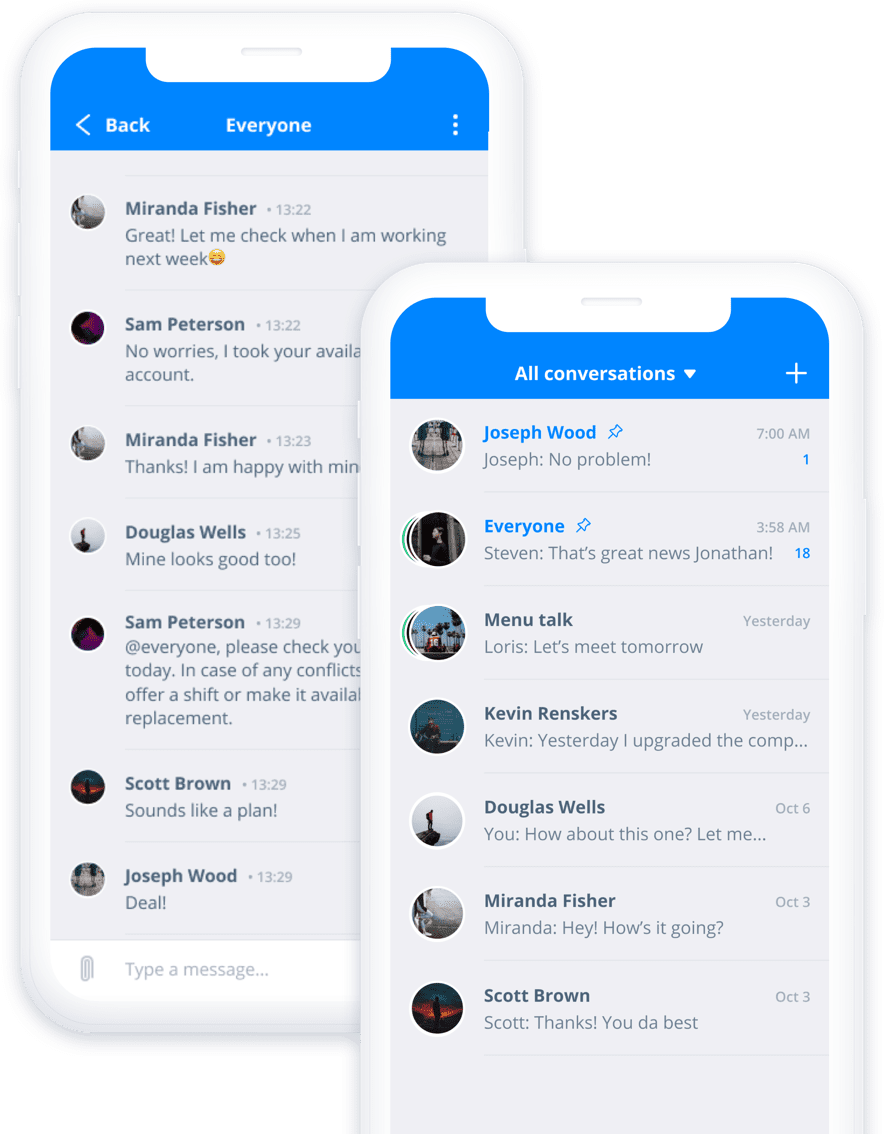 Sling's messages feature