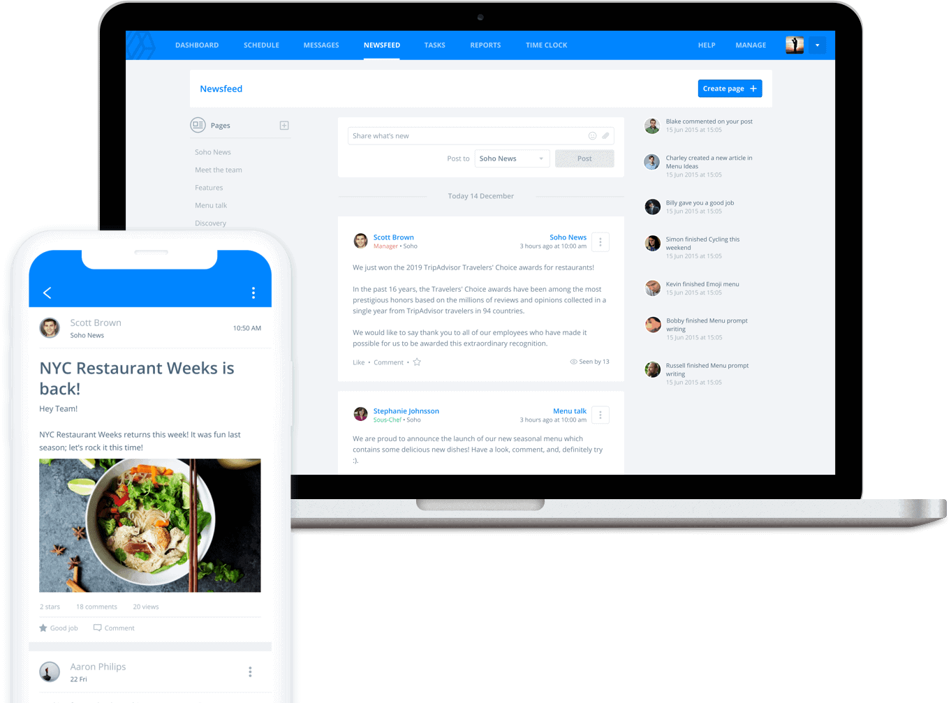 Sling app for workplace communication