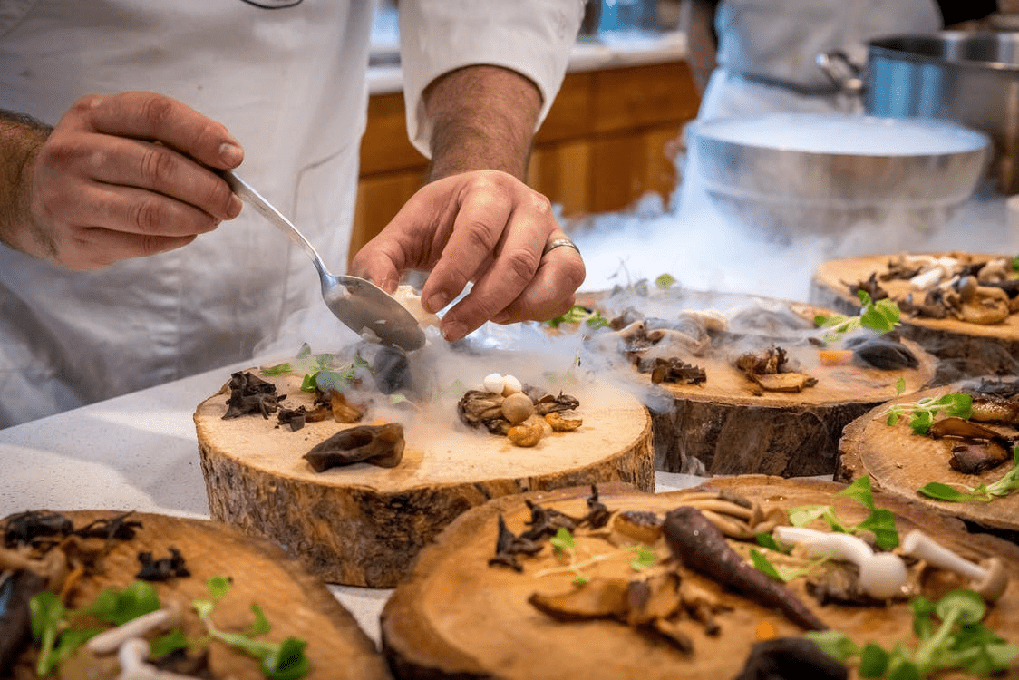 Chef working in a restaurant