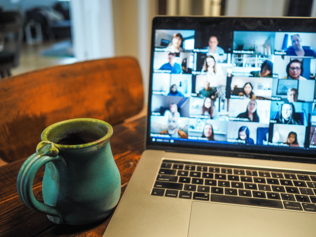 Virtual meeting for employees who do remote work