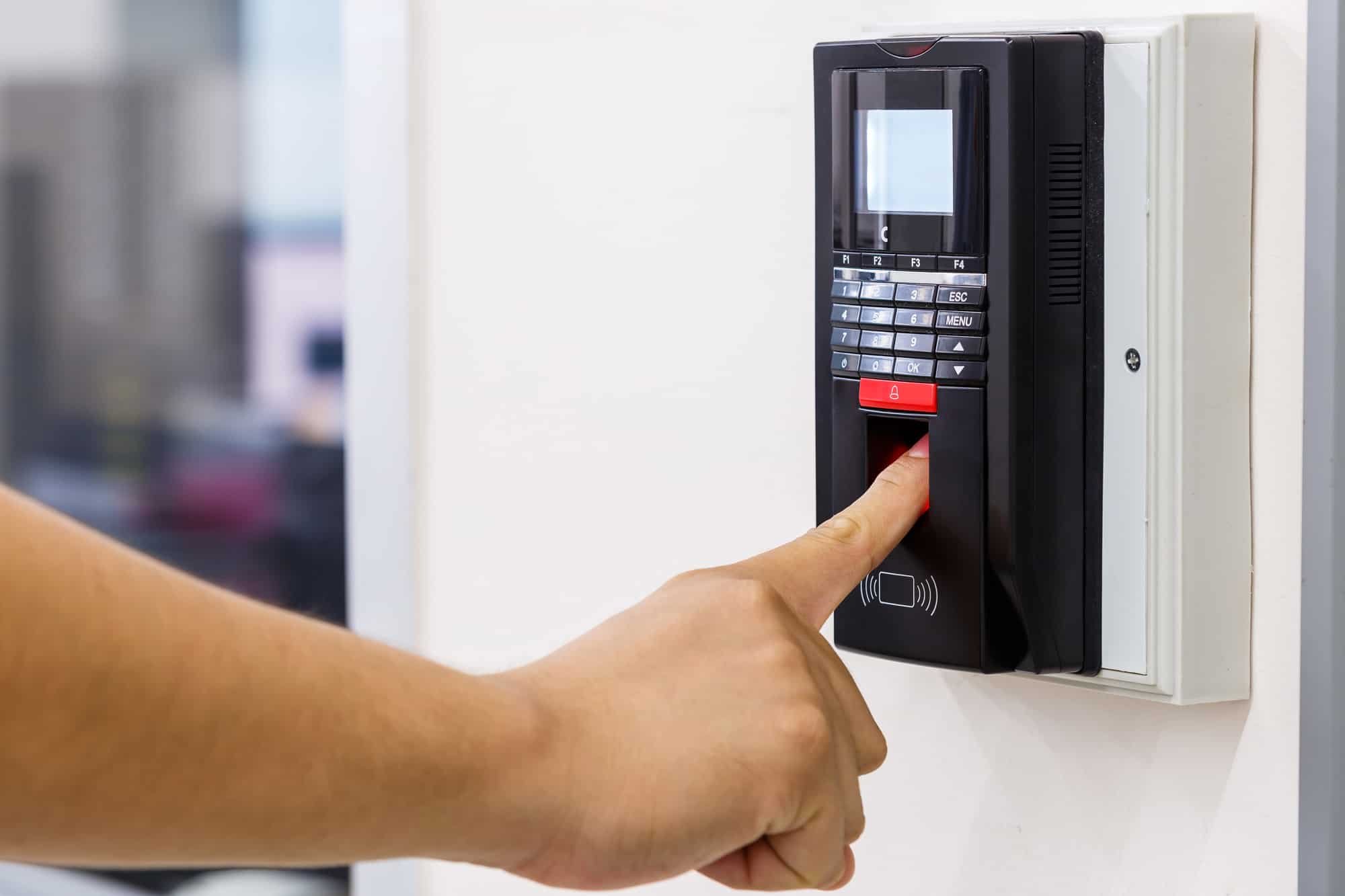 Finger scan biometric time clock