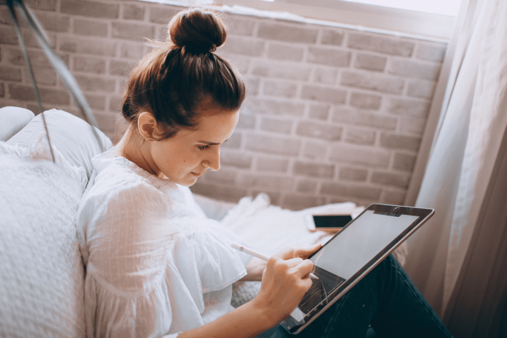 Girl learning how to engage remote employees