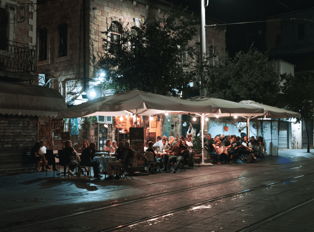 Outdoor restaurant set up for restaurant concepts