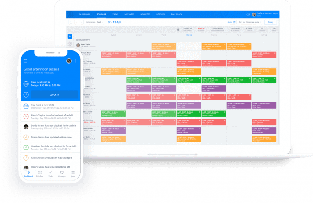 Sling app for nurse scheduling