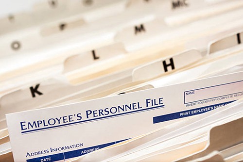 personnel file & employee documents