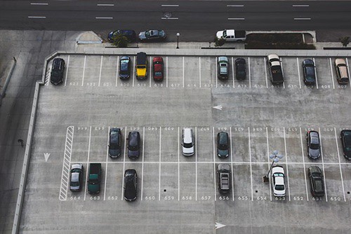Special parking spaces for employees