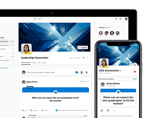 employee communication app - Viva Engage