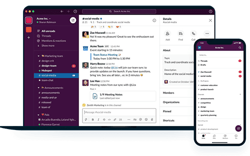 employee communication app - Slack