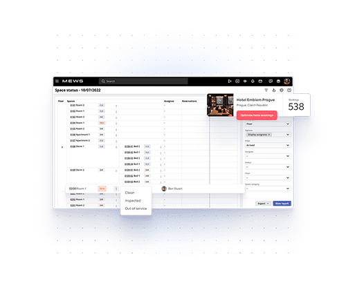 Mews operation - hotel management software