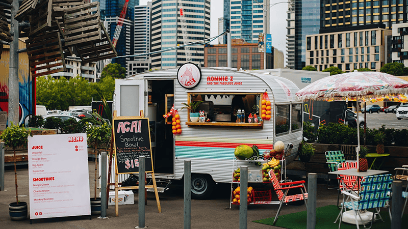Acai Food truck with a business plan