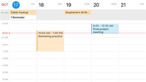 Fantastical 2 - work schedule app
